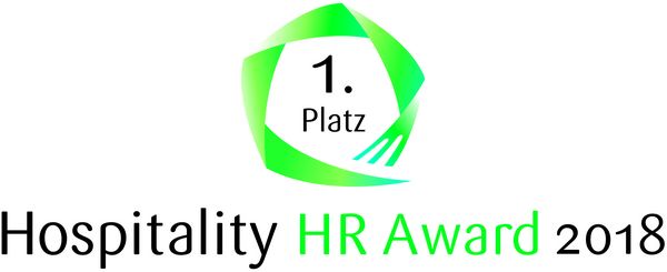 Die Auszeichnung, die bestätigt, dass das Platzl Hotel München 2018 den 1. Platz beim Hospitality HR-Award belegt hat