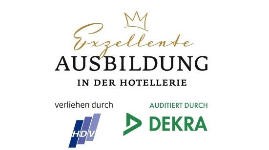 The certificate "Excellent training in the hotel industry", which was awarded to the Platzl Hotel Munich