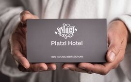 Körperpflegeprodukt auf Bierbasis von LaBottega im Platzl Hotel.