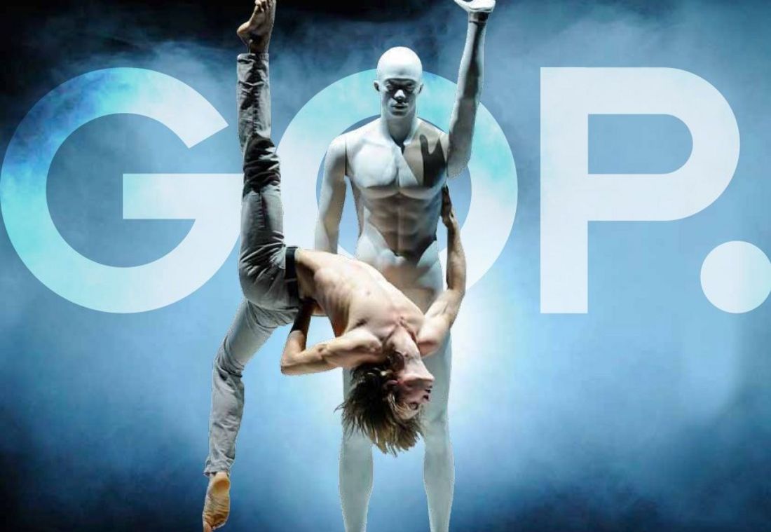 Akrobatische Show im GOP Varieté-Theater mit moderner Lichtinszenierung und Artisten