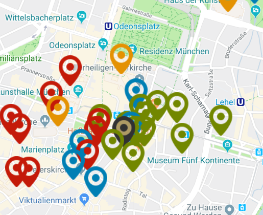 Preview Platzl Munich Sightseeing Map